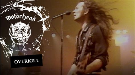motörhead overkill official video youtube rock music drum and bass band posters