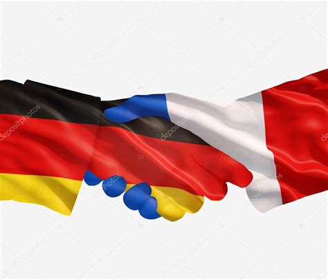 Tout est là, et en stock. France Allemagne poignée de main image libre de droit par ...