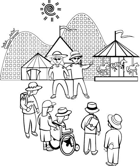 Amusement Park Coloring Pages