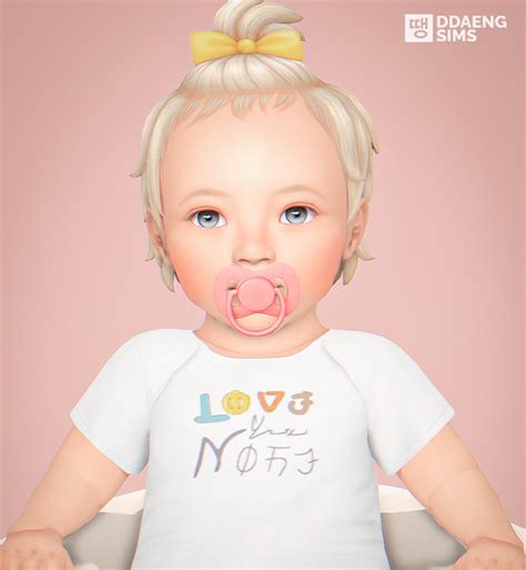 Ddaengsims Sims 4 Infant Butterfly Pacifier Ddaengsims The Sims 4
