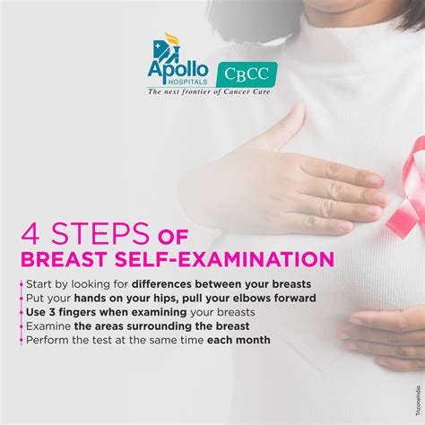 5 Steps Of Breast Self Examination Public Health Mediniz Health Post