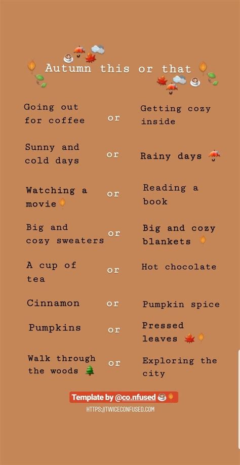 Fall Instagram Story Template