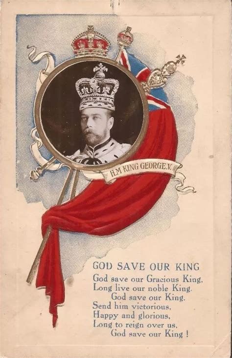 Postcard For The Coronation Of King George V Queen Mary King Queen