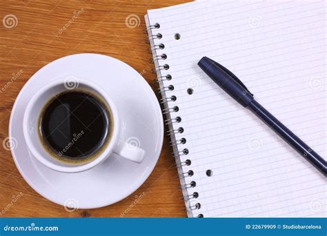 Coffee And Notepad Stock Image Image Of Espresso Book 22679909