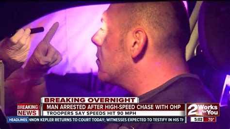 Man Arrested After Pursuit High Speed Chase With Ohp Youtube