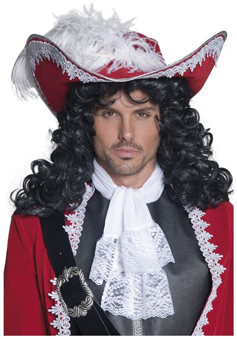 Red Pirate Costume Hat With Feather For Adults Pirate Hats