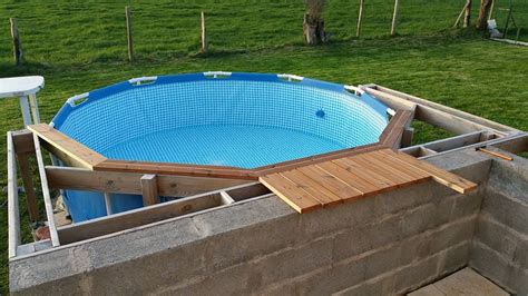 Above Ground Pool Landscaping Above Ground Pool Decks Swimming Pool