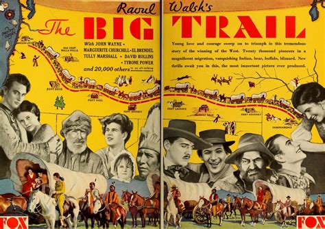 Vinage Film Advert 1930 John Wayne In The Big Trail Flickr