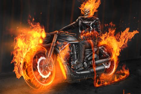 2560x1700 Ghost Rider In Bike Chromebook Pixel Hd 4k Wallpapers Images