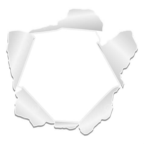 Desain Vektor Bingkai Kertas Sobek Putih Kertas Sobek Kertas Kertas