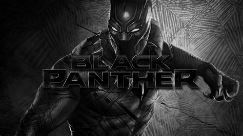 Black Monochrome Marvel Comics Black Panther Darkness Screenshot
