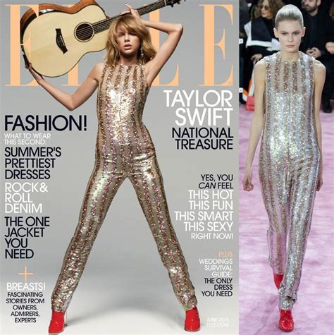 Taylor Swift In Christian Dior Haute Couture SS X Elle June Cover LaiaMagazine