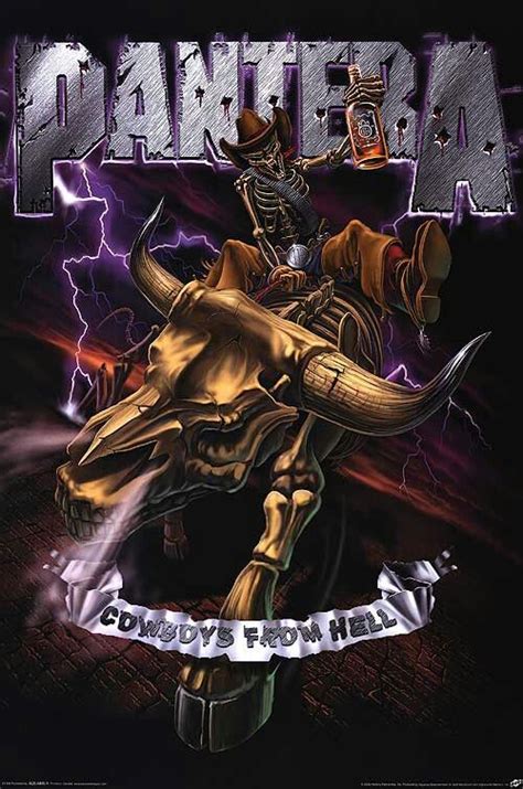 Pantera Cowboys From Hell Heavy Metal Art Cowboys From Hell Heavy