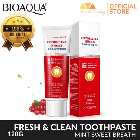 Bioaqua Fresh And Clean Mint Pure White Toothpaste Teeth And Gum Care