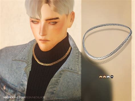 The Sims Resource Grayson Necklace By Magnolia C • Sims 4 Downloads