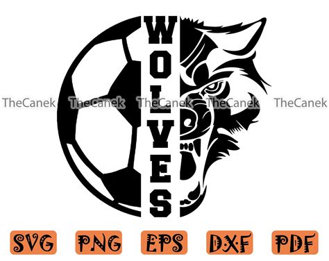 Wolves Svg Soccer Svg Wolves Mascot Cricut Cut Files Etsy