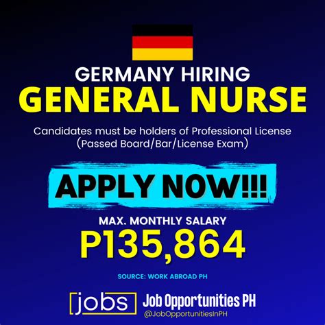 Hiring General Nurse In Germany Philippine Go