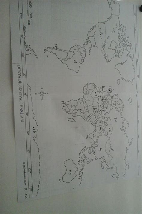 Dunya Dilsiz Siyasi Haritas N N Lkeleri Laz M Cevaplarsan Iz Sevinirim