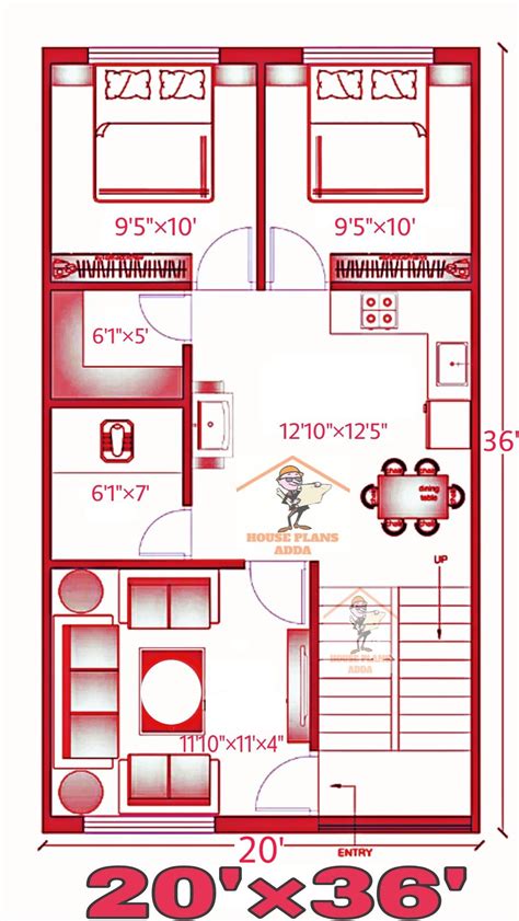 20 ×36 House Plans Ideas Modern Low Budget House 720 Sqft Artofit