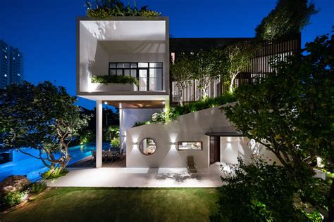 Tropical Modern Villa Is A Geometric Wonder Amidst A Stunning Nature