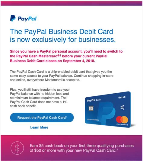 Paypal Business Debit Card Now Reserved only for Paypal Business