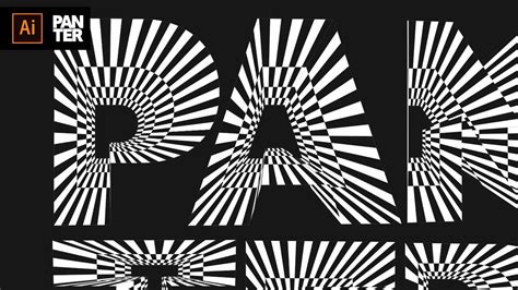 Optical Illusion Text In Illustrator Youtube
