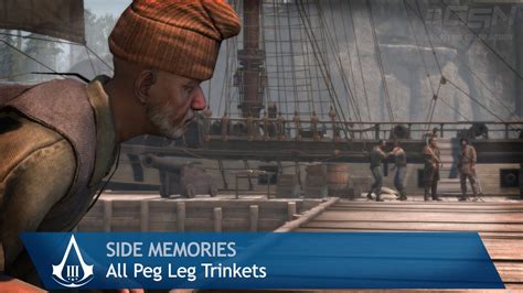 Assassin s Creed 3 Side Memories All Peg Leg Trinkets การ