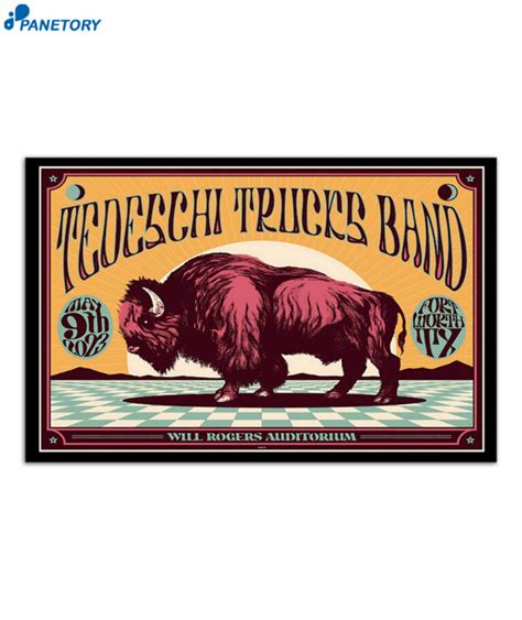 Tedeschi Trucks Band Fort Worth Will Rogers Auditorium May 9 2023 Poster 2023
