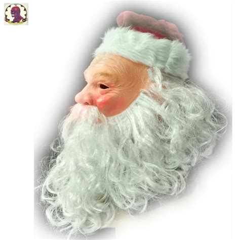 Buy Father Christmas Santa Claus Full Head Latex Mask