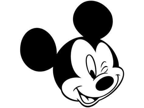 Mickey Mouse Silhouette Head