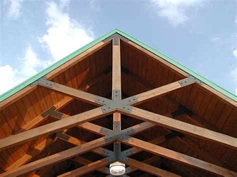 Nice Scissors Trusses With Steel Plates Roof Truss Design Timber
