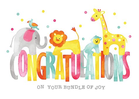 Maybe you would like to learn more about one of these? Baby Animals Congratulations Card - Birth Congratulations from Brookhollow