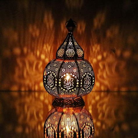 Ganesha Statement Marokkaanse Lampen Tafellamp Turkse Lamp Etsy