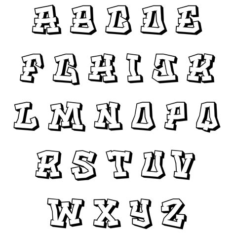 Best Images Of Font Styles Alphabet Printable D Graffiti Alphabet