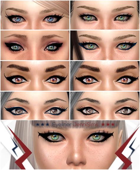Downloads Sims 4eyeliner So Cool Vol3 Jennisims