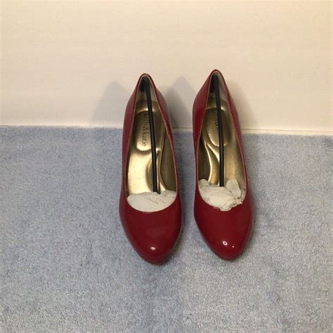 Kelly And Katie Red Patent Leather Pumps Size 7 Gem