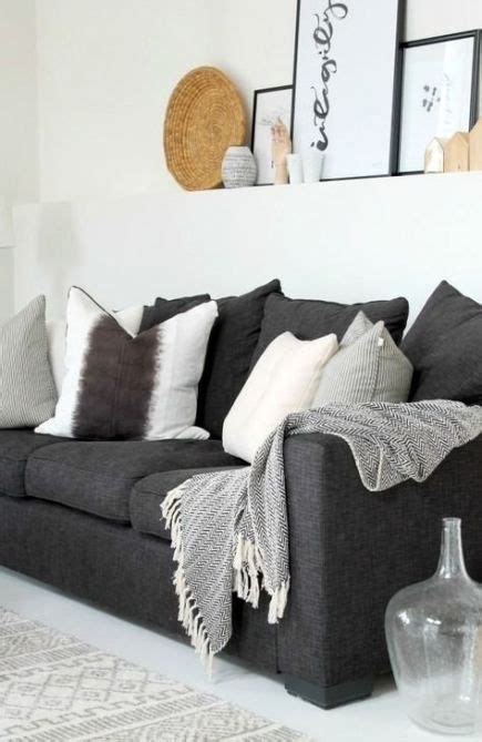 19 Ideas Living Room Grey Carpet Pillows Dark Grey Couch Living Room