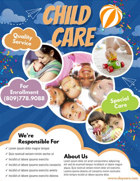 Free Daycare Flyer Templates Downloads