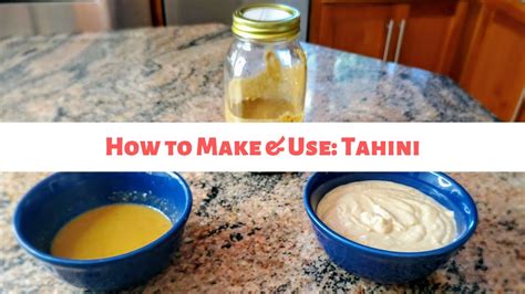 How To Make Tahini Tahini Recipes Plant Based Cooking Youtube