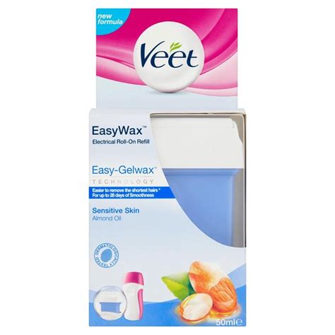 Veet Easywax Electrical Wax Roll On Refill Body And Legs For Sensitive Skin Ocado