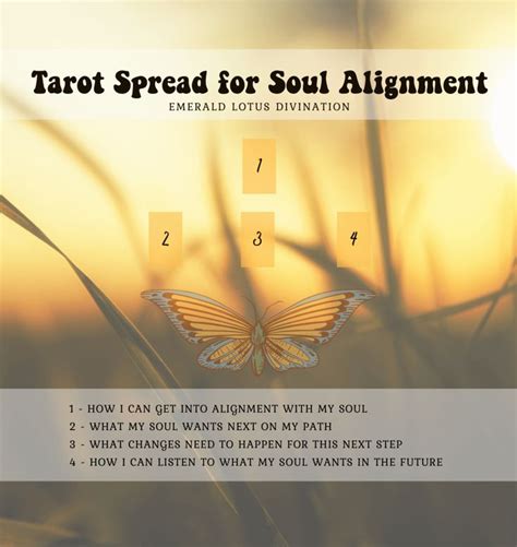 Tarot Spread For Soul Alignment — Emerald Lotus Tarot Spreads