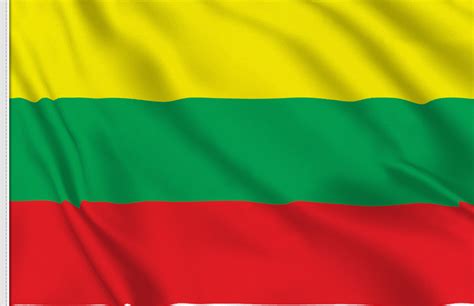 A flag is a piece of fabric (most often rectangular or quadrilateral) with a distinctive design and colours.it is used as a symbol, a signalling device, or for decoration. Lithuania Flag