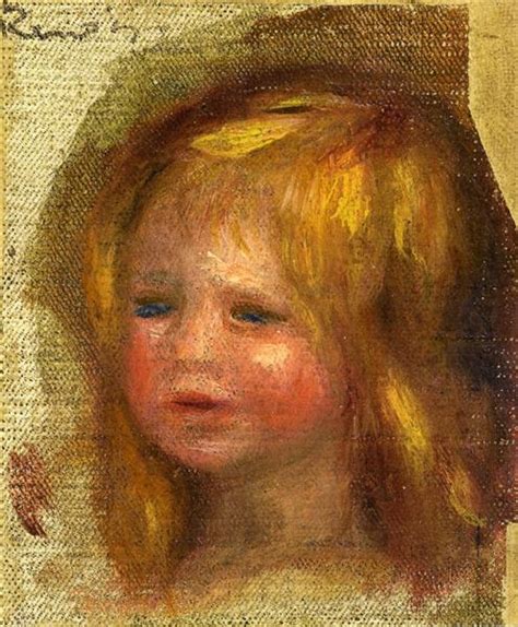Coco S Head Pierre Auguste Renoir