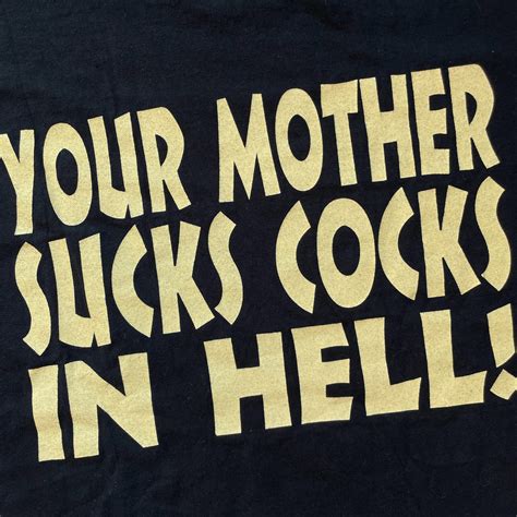 Vintage Super Rare Early 2000s The Exorcist Movie “your Mother Sucks Cocks In Hell ” T Shirt
