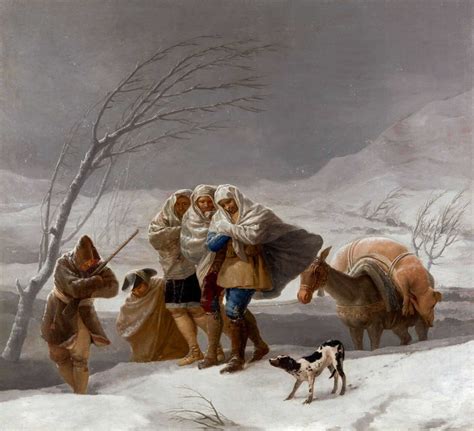 La Nevada O El Invierno Reproducciones De Cuadros De Goya