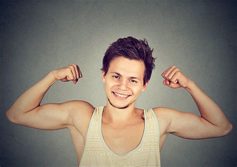 Royalty Free Skinny Guy Flexing Pictures Images And Stock Photos Istock