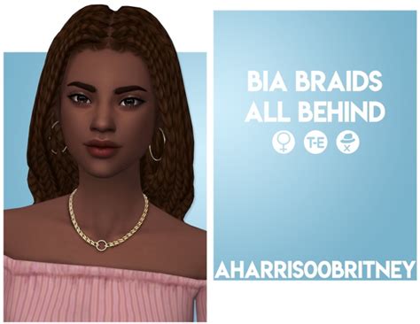 Savvysweet Bia Braids All Behind At Aharris00britney Sims 4 Updates