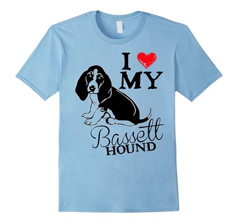 I Love My Bassett Hound T Shirt Bassett Hound Pet Dog Shirt Anz Anztshirt