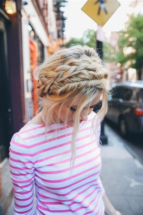 Include high waisted shorts with the fringe inspired strappy. 24 Gorgeously Creative Braided Hairstyles for Women | Styles Weekly