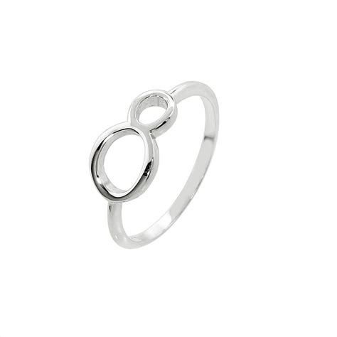 Sterling Silver Lucky Number Ring - Eight | Silver, Sterling silver, Sterling
